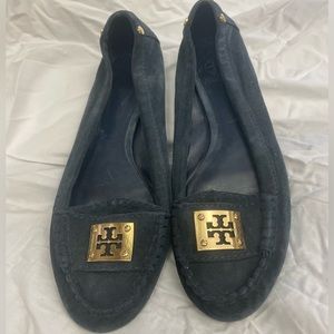 Tory Burch Navy Suede loafers - Size 10 US